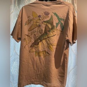 Men Guy Harvey shirt size Large pocket tee fishing